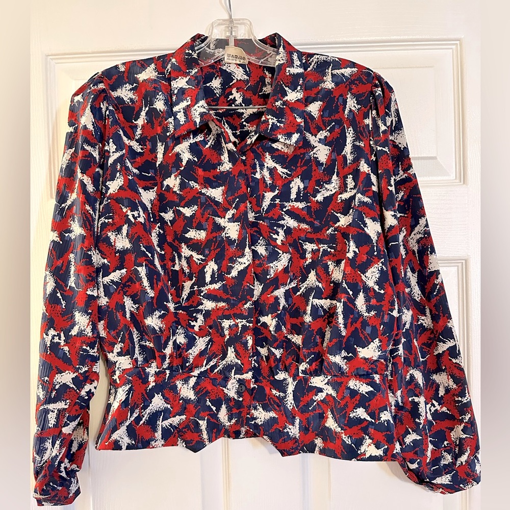 Thrifted long sleeve blouse